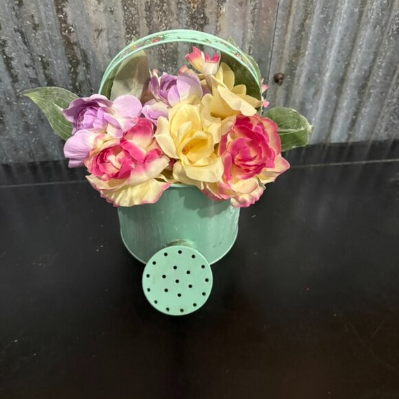 Pioneer Woman Spring Watering Can Faux Floral Arrangement - Picture 5 of 5